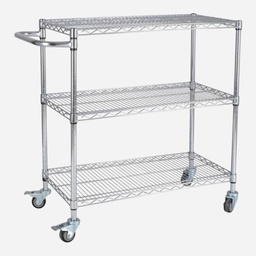 OVJ Metal Utility Cart 3-Tier 60cm x 45cm x 80cm (Installation Not Included)