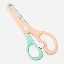 [OVJ 8888888831165] OVJ Macaron Safety Scissors 135mm Peach Green