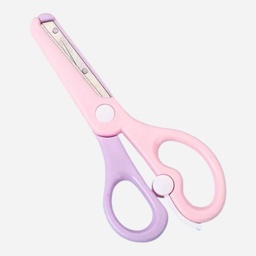 [OVJ 8888888831166] OVJ Macaron Safety Scissors 135mm Purple Pink