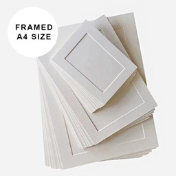 [OVJ 8888888872134] OVJ Mount Board Picture Frame With Backing A4 White