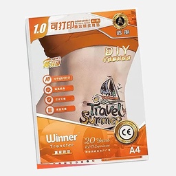 OVJ Aqua Tattoo Transfer Printing Paper A4 x 10