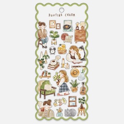 [MIND WAVE 82187] MIND WAVE Sticker Routine Charm Interior