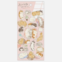 [MIND WAVE 82283] MIND WAVE Sticker Ohirune Family Nekozaki