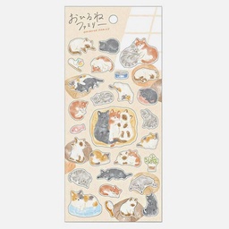 [MIND WAVE 82285] MIND WAVE Sticker Ohirune Family Nekoyama-san