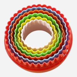 [OVJ 8888888834451] OVJ Plastic Clay Cutter Circle Set x 5