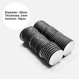 [OVJ 8888888821311] OVJ Self-Adhesive Rubber Button Magnet (D)30mm x (T)2mm x 10