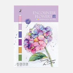 [OVJ 6971184542591] OVJ Watercolor Painting Kit - Encounter Flowers