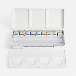 [SCHMINCKE 75790097] SCHMINCKE Akademie Watercolor 1/2 Pan Plastic Box Set x 9