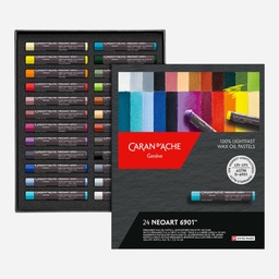 [CARAN D'ACHE 7901.324] CARAN D'ACHE Neoart 100% Lightfast Wax Oil Pastel Set x 24