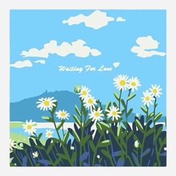 OVJ Paint By Numbers Kit 20cm x 20cm Sunflowers In The Valley