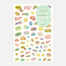 [MIDORI 82679006] MIDORI Yuru Log Sticker Feeling x 1
