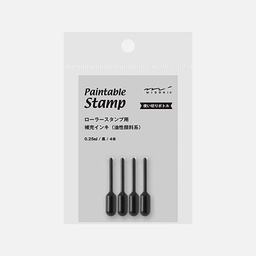 [MIDORI 35631006] MIDORI Paintable Stamp Roller Refill Ink Black