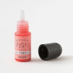 [MIDORI 35621006] MIDORI Yuru Log Pre-inked Stamp Refill Ink Pink