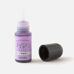 [MIDORI 35622006] MIDORI Yuru Log Pre-inked Stamp Refill Ink Purple