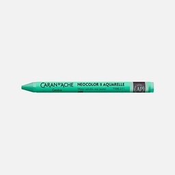 [CARAN D'ACHE 7500.211] CARAN D'ACHE Neocolor II Water-Soluble Wax Pastel Jade Green