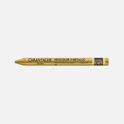 [CARAN D'ACHE 7500.499] CARAN D'ACHE Neocolor II Water-Soluble Wax Pastel Metallic Gold