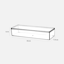 [OVJ 6923314080374] OVJ 8037 Modular Acrylic Storage Box 6cm x 9.9cm x 30cm
