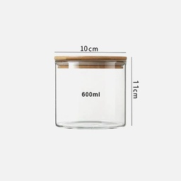 [OVJ 8888888822304] OVJ Glass Cylinder Container 600ml 10cm x 11cm