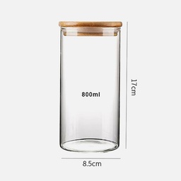 [OVJ 8888888822305] OVJ Glass Cylinder Container 800ml 8.5cm x 17.5cm