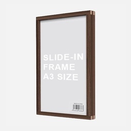 [OVJ 6933539166884] OVJ Slide-In Picture Frame A3 Walnut