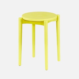 OVJ Stackable Plastic Stool Mustard Yellow