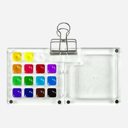 [OVJ 6974162610245] OVJ Acrylic Folding Palette 15-Pan