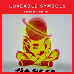 DISCOVER Loveable Symbols Stencil Graffiti By TASA