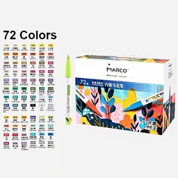 [MARCO 7870-72CB] MARCO Raffine Acrylic Paint Brush Marker Set x 72