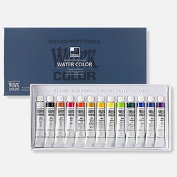 [SHINHAN 1225070-0018] SHINHAN Professional Watercolor 7.5ml Set x 18