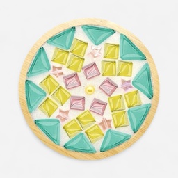 [OVJ 8888888880802] OVJ Bamboo Coaster Mosaic Kit