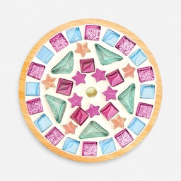 [OVJ 8888888880805] OVJ Bamboo Coaster Mosaic Kit