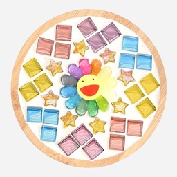 [OVJ 8888888880806] OVJ Bamboo Coaster Mosaic Kit