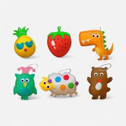 OVJ Craft Felt Sewing DIY Kit 3 (6 Designs)