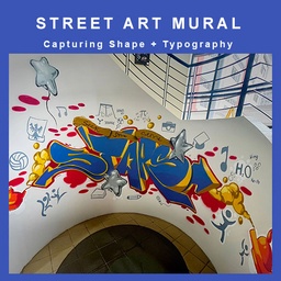 DISCOVER Street Art Mural (Artist x Student Collaboration) By TASA