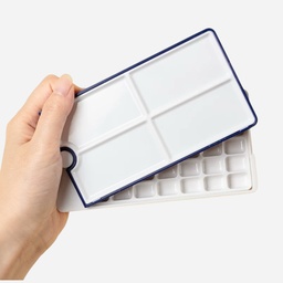 [OVJ 6973645371185] OVJ Plastic Box Palette 24-Pan Blue