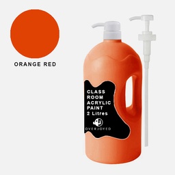 [OVJ 8888888875013] OVJ Classroom Acrylic Paint 2000ml Orange Red
