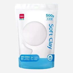 [DELI YC184-A] DELI Air Dry Soft Clay 500g White