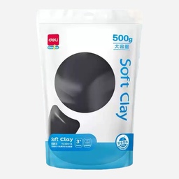 [DELI YC184-B] DELI Air Dry Soft Clay 500g Black