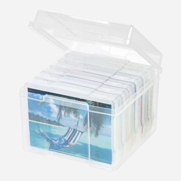 OVJ Plastic Storage Box Organiser With 12 Clear Boxes