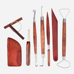 OVJ Potters Tool Walnut Wood Set x 8 (Pre-Order)