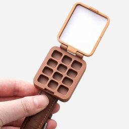 [OVJ 6973877676958] OVJ Wrist Palette 12-Well Brown