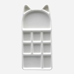 [OVJ 20250729001] OVJ Porcelain Cat Palette 9cm x 18cm
