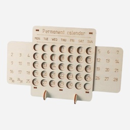 OVJ Craft Wood Perpectual Calendar 12cm x 19cm