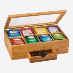 OVJ Bamboo Tea Organiser 5cm x 30cm x 30cm