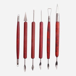 OVJ Potters Tool Walnut Wood Set x 6 (Pre-Order)