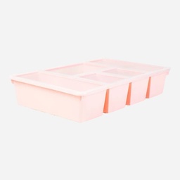 OVJ Plastic Tray Organiser With Cover Pink
