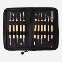 OVJ Potters Sculpting Tool Set x 11 (Canvas Bag Included)