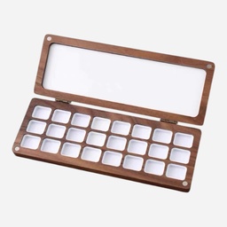[OVJ 8888888839393] OVJ Walnut Folding Box Palette 24-Pan