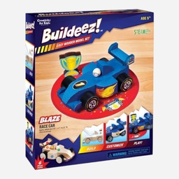 [FABER-CASTELL CK6460] FABER-CASTELL Creativity For Kids Buildeez! Easy Wooden Model Set Blaze Race Car