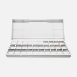[SHINHAN 8223001-1118] SHINHAN Watercolor Empty Palette Box For 24 1/2 Pans (Pans Not Included)